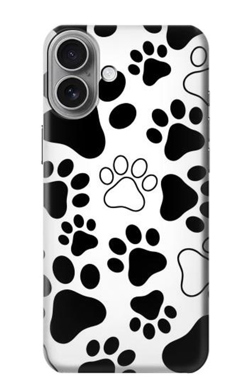 S2904 Dog Paw Prints Case Cover Custodia per iPhone 16 plus S2904 Dog Paw Prints Case Cover Custodia per iPhone 16 plus