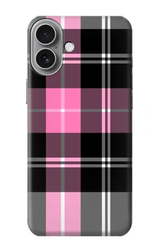 S3091 Pink Plaid Pattern Case Cover Custodia per iPhone 16 plus