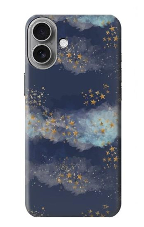 S3364 Gold Star Sky Case Cover Custodia per iPhone 16 plus
