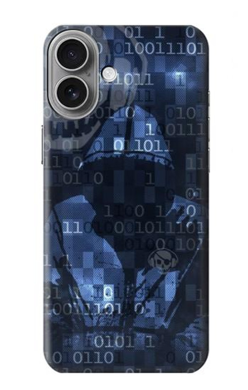 S3431 Digital Code Cyber Hacker Case Cover Custodia per iPhone 16 plus