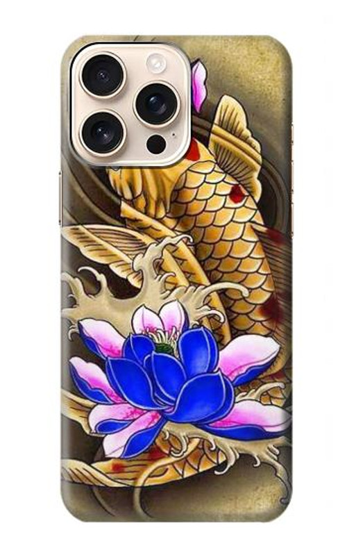 S1604 Carp Koi Fish Japanese Tattoo Case Cover Custodia per iPhone 16 pro max