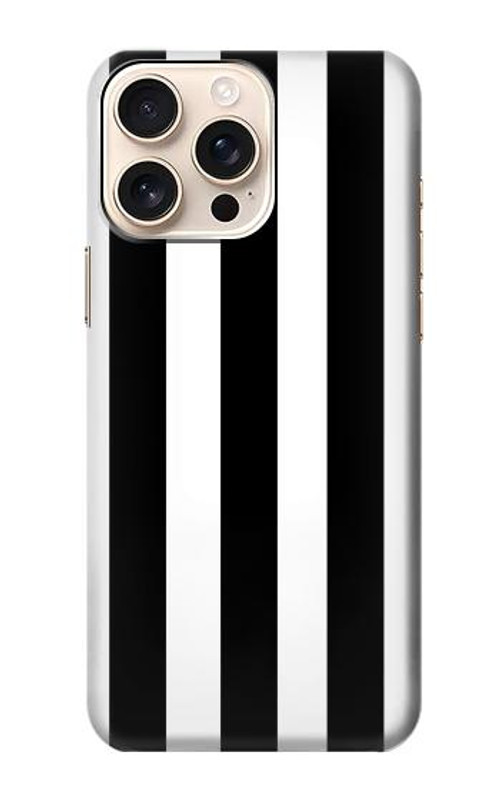 S2297 Black and White Vertical Stripes Case Cover Custodia per iPhone 16 pro max