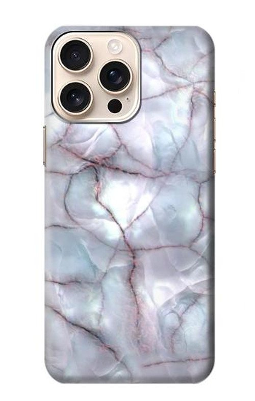 S2316 Dark Blue Marble Texture Graphic Print Case Cover Custodia per iPhone 16 pro max