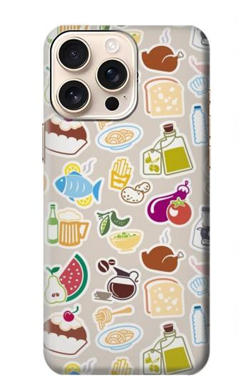 S2321 Food and Drink Seamless Case Cover Custodia per iPhone 16 pro max