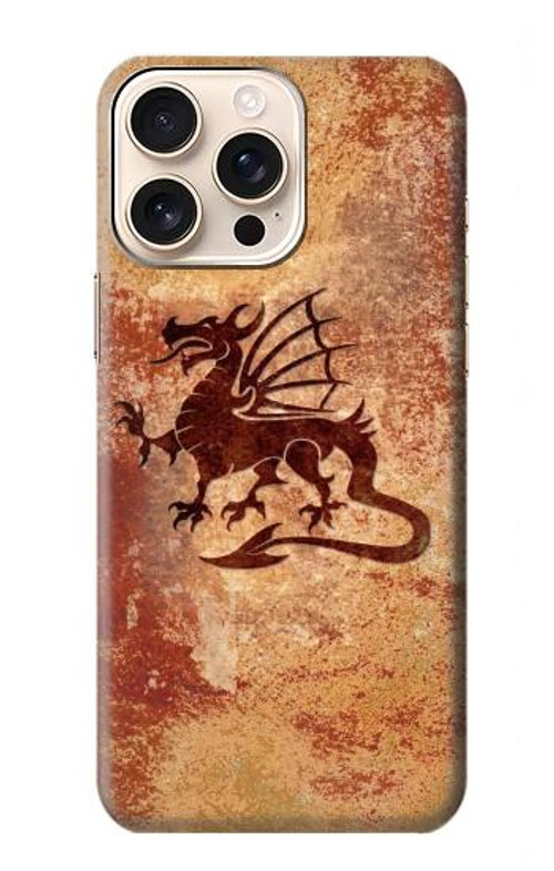 S2485 Dragon Metal Texture Graphic Printed Case Cover Custodia per iPhone 16 pro max