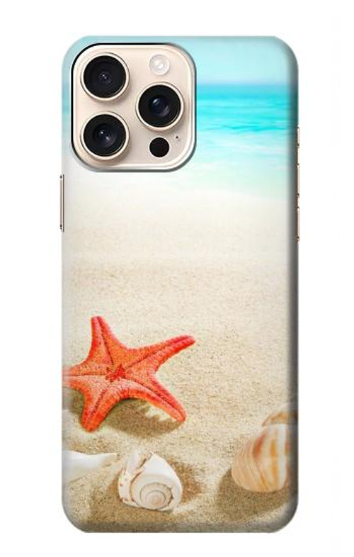 S3212 Sea Shells Starfish Beach Case Cover Custodia per iPhone 16 pro max