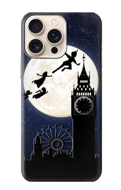 S3249 Peter Pan Fly Full Moon Night Case Cover Custodia per iPhone 16 pro max S3249 Peter Pan Fly Full Moon Night Case Cover Custodia per iPhone 16 pro max