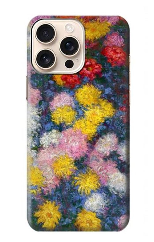 S3342 Claude Monet Chrysanthemums Case Cover Custodia per iPhone 16 pro max