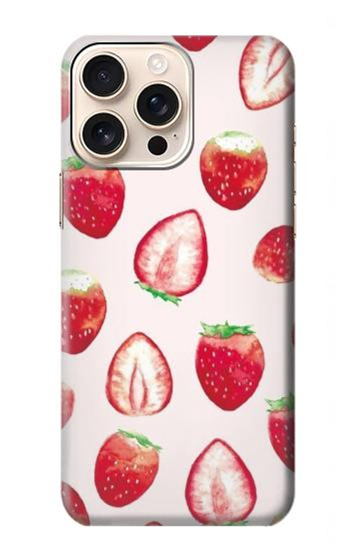 S3481 Strawberry Case Cover Custodia per iPhone 16 pro max