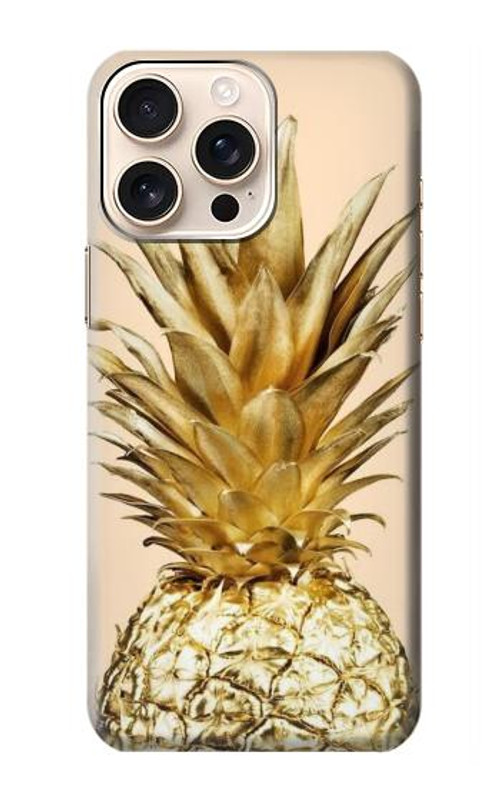 S3490 Gold Pineapple Case Cover Custodia per iPhone 16 pro max