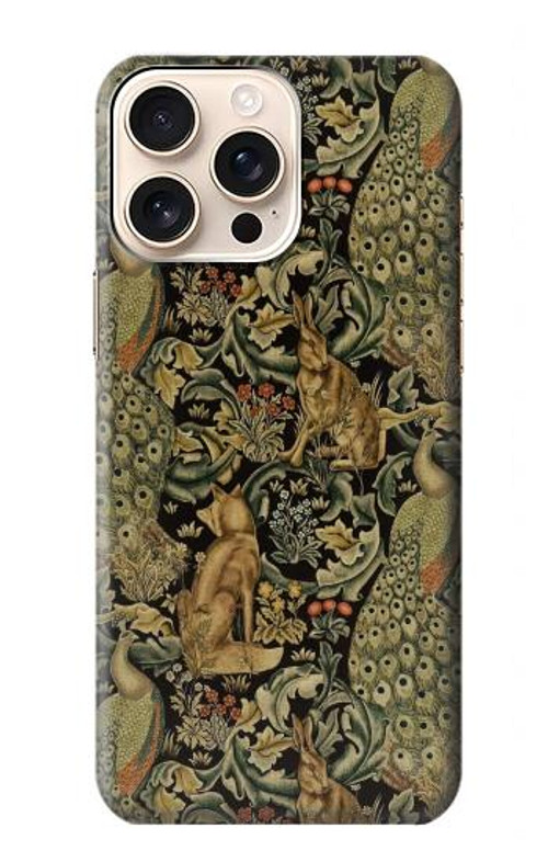 S3661 William Morris Forest Velvet Case Cover Custodia per iPhone 16 pro max