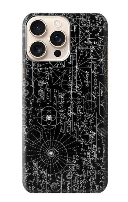 S3808 Mathematics Blackboard Case Cover Custodia per iPhone 16 pro max