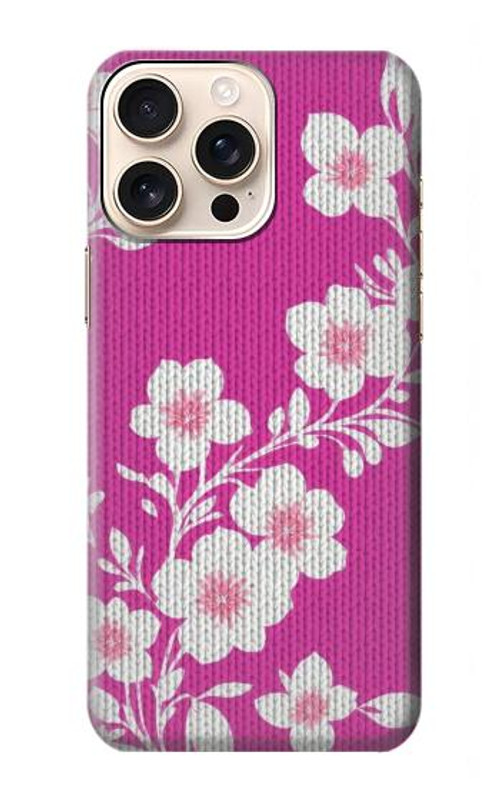 S3924 Cherry Blossom Pink Background Case Cover Custodia per iPhone 16 pro max