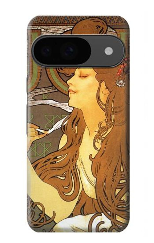 S0969 Alphonse Mucha Job Case Cover Custodia per Google Pixel 9