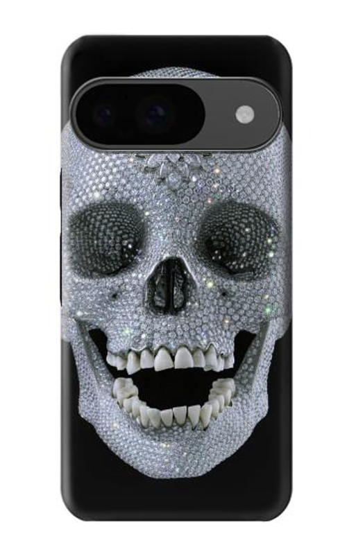 S1286 Diamond Skull Case Cover Custodia per Google Pixel 9 S1286 Diamond Skull Case Cover Custodia per Google Pixel 9
