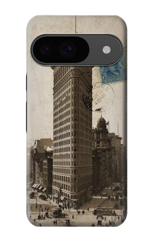 S2832 New York 1903 Flatiron Building Postcard Case Cover Custodia per Google Pixel 9