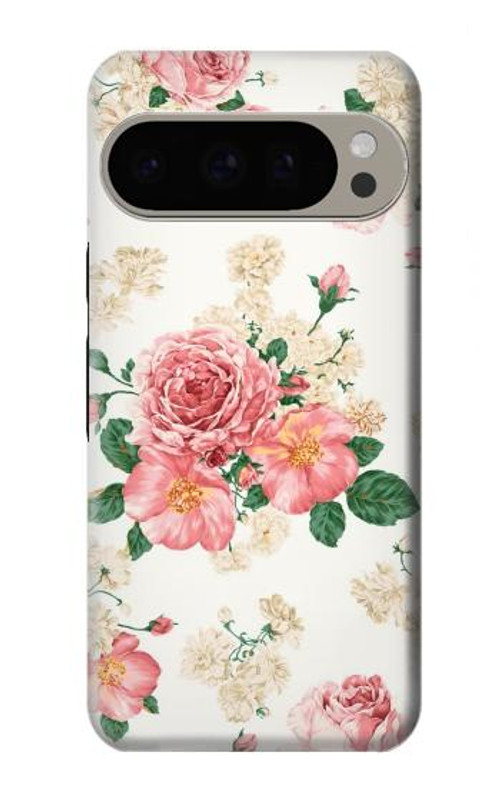 S1859 Rose Pattern Case Cover Custodia per Google Pixel 9 Pro