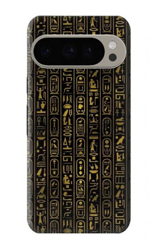 S3869 Ancient Egyptian Hieroglyphic Case Cover Custodia per Google Pixel 9 Pro