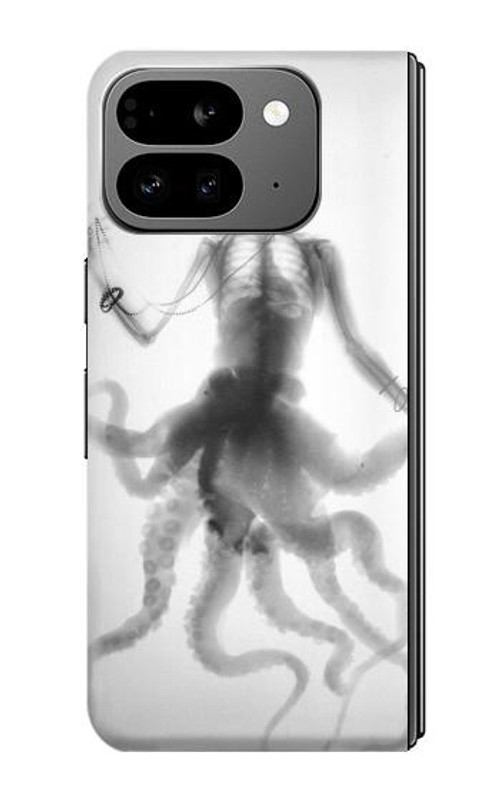 S1432 Skull Octopus X-ray Case Cover Custodia per Google Pixel 9 Pro Fold