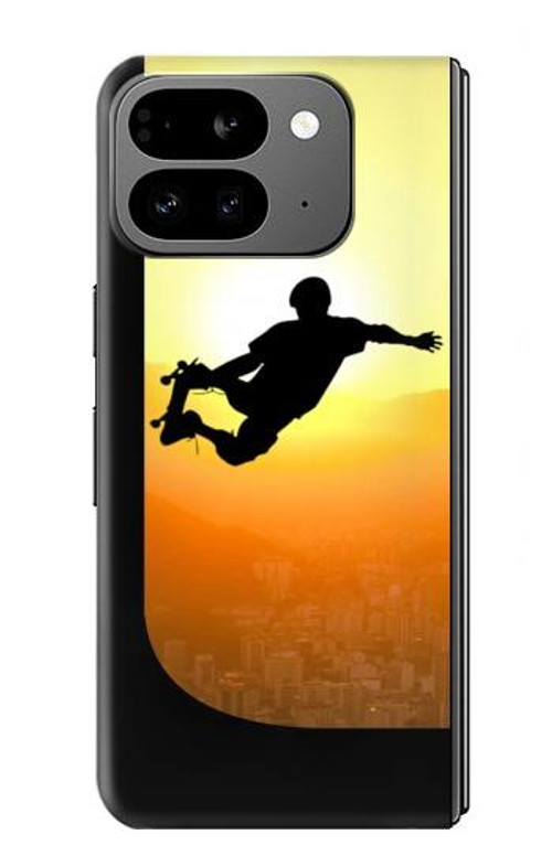 S2676 Extreme Skateboard Sunset Case Cover Custodia per Google Pixel 9 Pro Fold