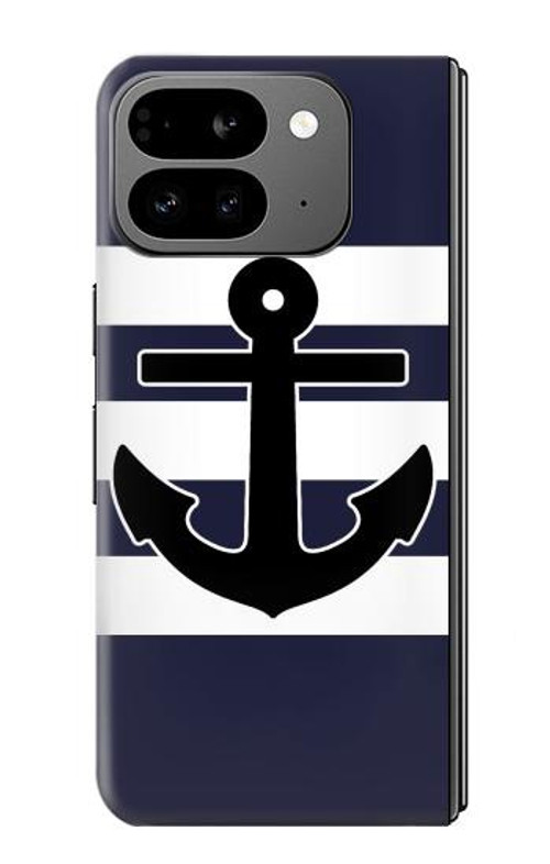 S2758 Anchor Navy Case Cover Custodia per Google Pixel 9 Pro Fold