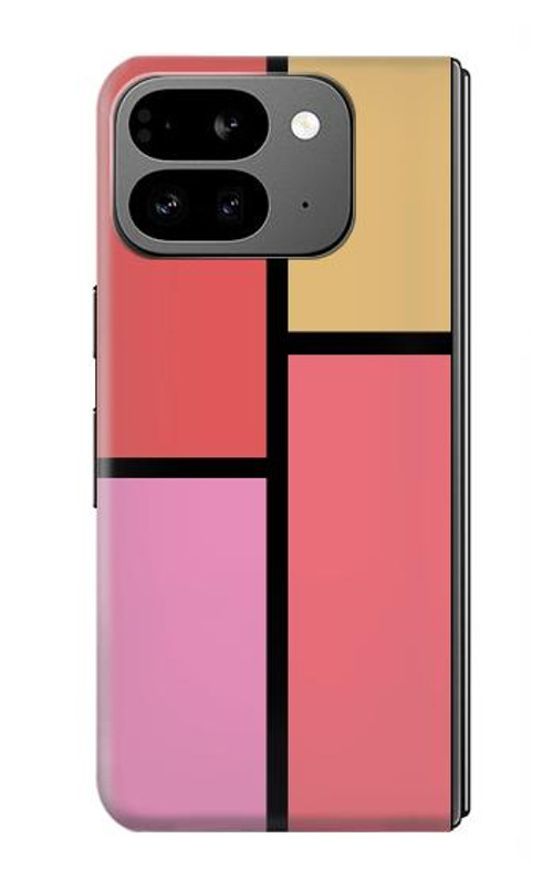 S2795 Cheek Palette Color Case Cover Custodia per Google Pixel 9 Pro Fold