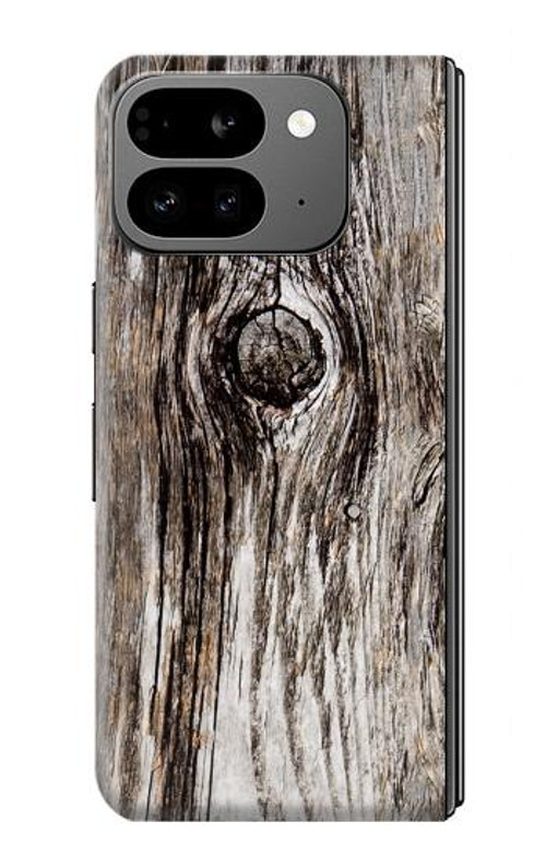 S2844 Old Wood Bark Graphic Case Cover Custodia per Google Pixel 9 Pro Fold