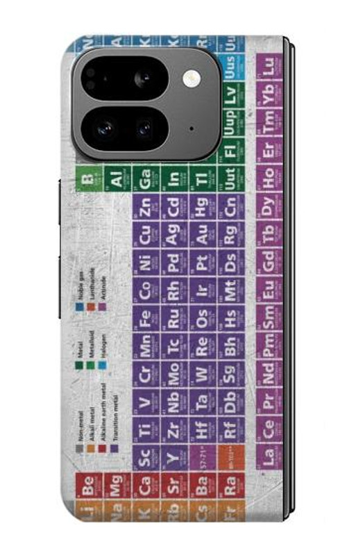 S3383 Periodic Table Case Cover Custodia per Google Pixel 9 Pro Fold