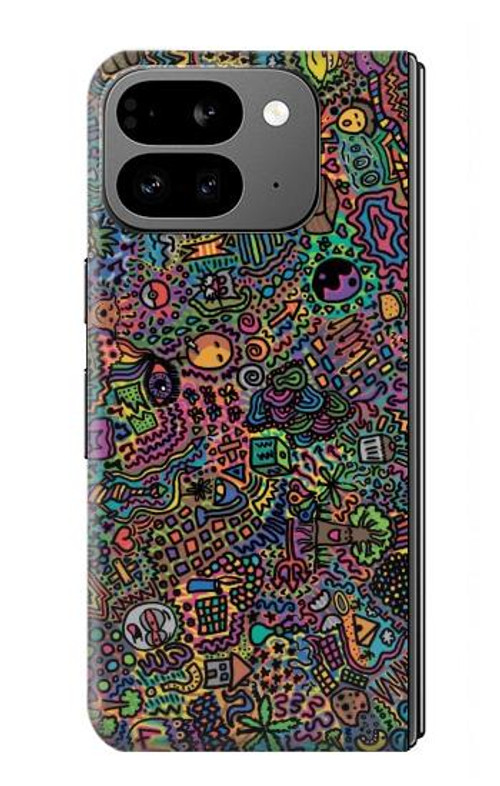 S3815 Psychedelic Art Case Cover Custodia per Google Pixel 9 Pro Fold