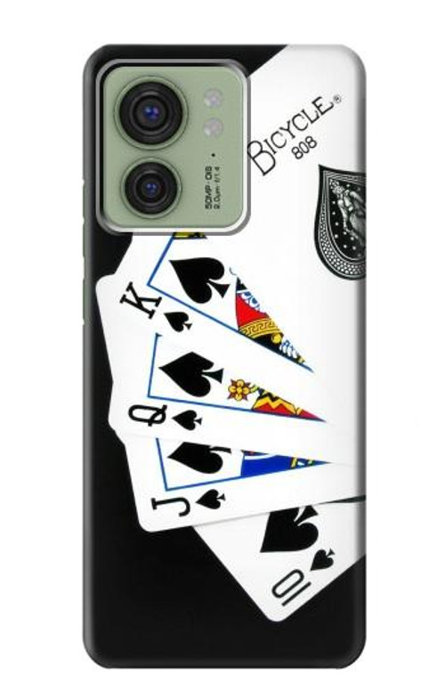 S1078 Poker Royal Straight Flush Case Cover Custodia per Motorola Edge (2023), Edge 40