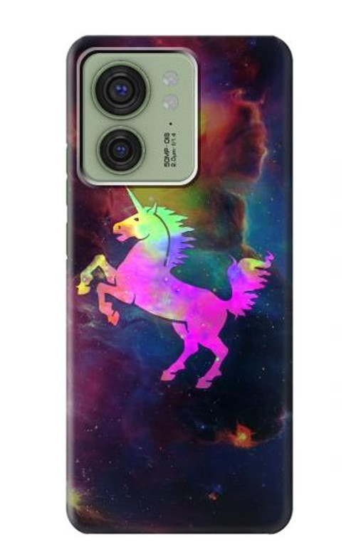 S2486 Rainbow Unicorn Nebula Space Case Cover Custodia per Motorola Edge (2023), Edge 40