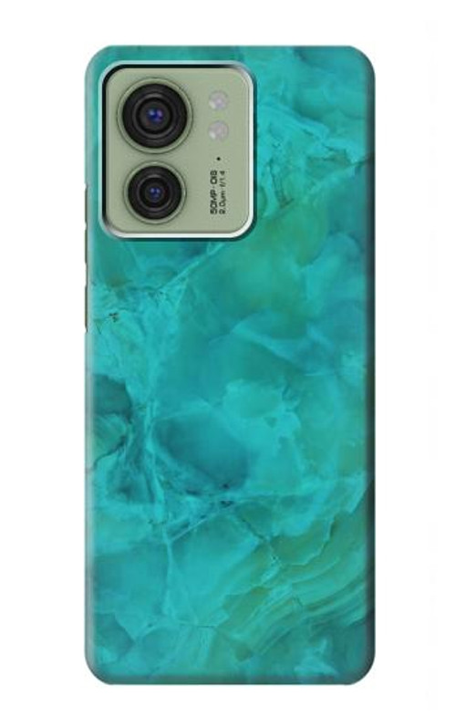S3147 Aqua Marble Stone Case Cover Custodia per Motorola Edge (2023), Edge 40