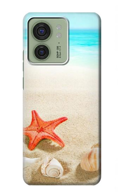 S3212 Sea Shells Starfish Beach Case Cover Custodia per Motorola Edge (2023), Edge 40