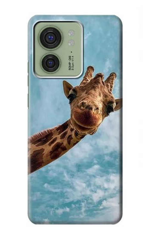 S3680 Cute Smile Giraffe Case Cover Custodia per Motorola Edge (2023), Edge 40