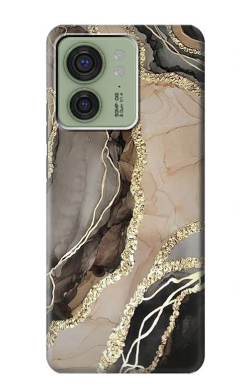 S3700 Marble Gold Graphic Printed Case Cover Custodia per Motorola Edge (2023), Edge 40