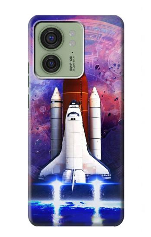 S3913 Colorful Nebula Space Shuttle Case Cover Custodia per Motorola Edge (2023), Edge 40