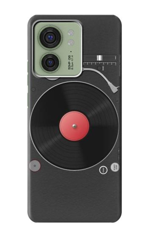 S3952 Turntable Vinyl Record Player Graphic Case Cover Custodia per Motorola Edge (2023), Edge 40