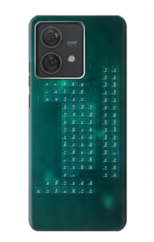 S0846 Chemistry Periodic Table Case Cover Custodia per Motorola Edge 40 Neo