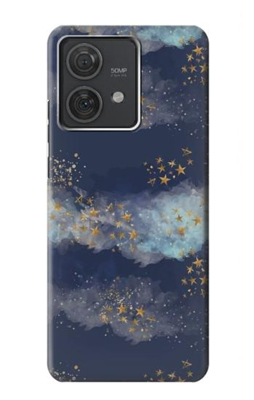S3364 Gold Star Sky Case Cover Custodia per Motorola Edge 40 Neo