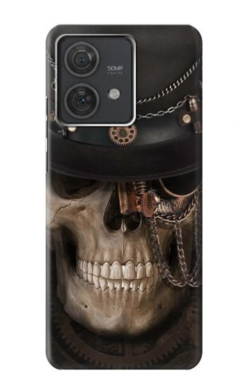 S3852 Steampunk Skull Case Cover Custodia per Motorola Edge 40 Neo