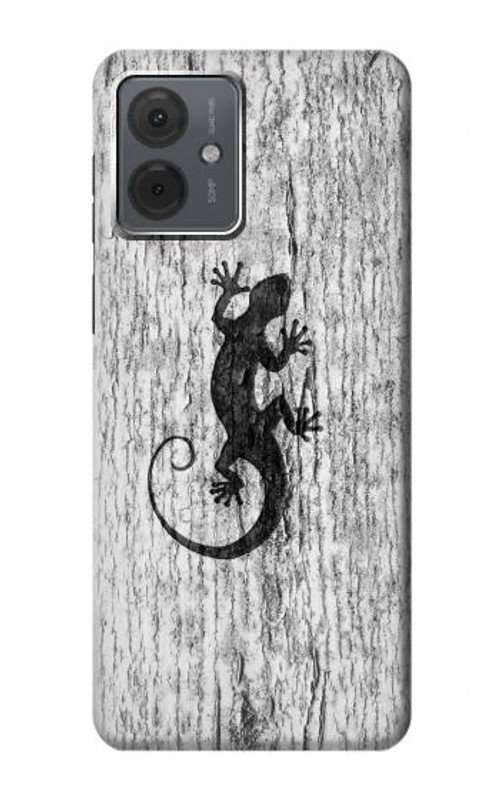 S2446 Gecko Wood Graphic Printed Case Cover Custodia per Motorola Moto G14