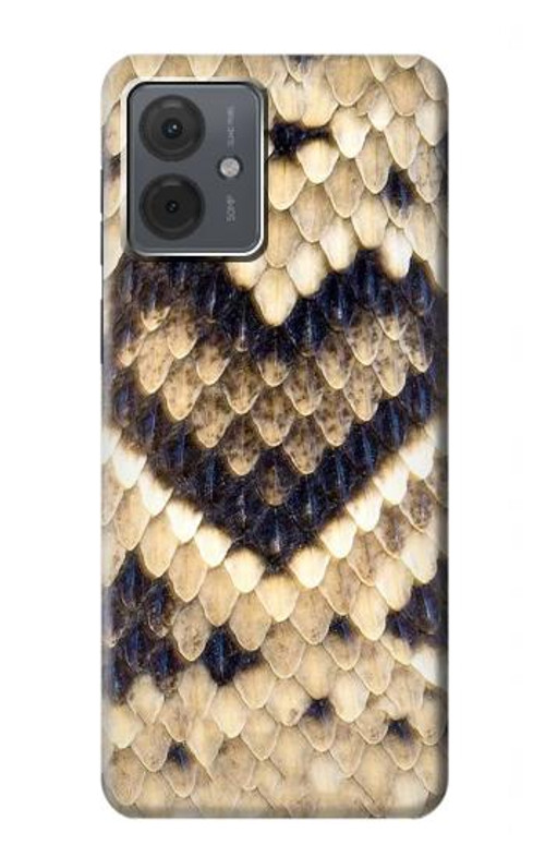 S3417 Diamond Rattle Snake Graphic Print Case Cover Custodia per Motorola Moto G14