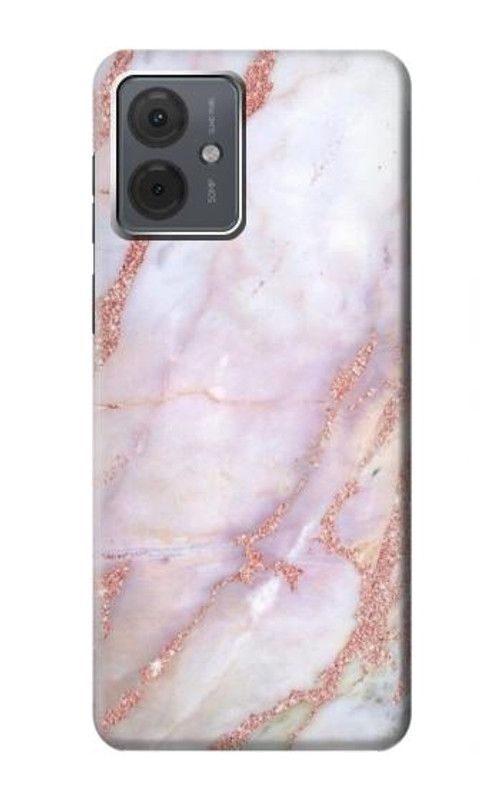 S3482 Soft Pink Marble Graphic Print Case Cover Custodia per Motorola Moto G14