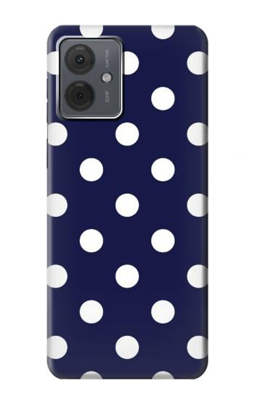 S3533 Blue Polka Dot Case Cover Custodia per Motorola Moto G14