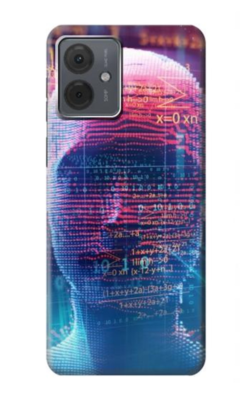S3800 Digital Human Face Case Cover Custodia per Motorola Moto G14
