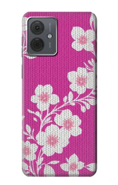S3924 Cherry Blossom Pink Background Case Cover Custodia per Motorola Moto G14