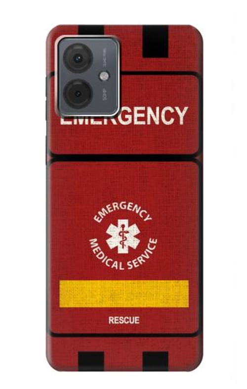 S3957 Emergency Medical Service Case Cover Custodia per Motorola Moto G14