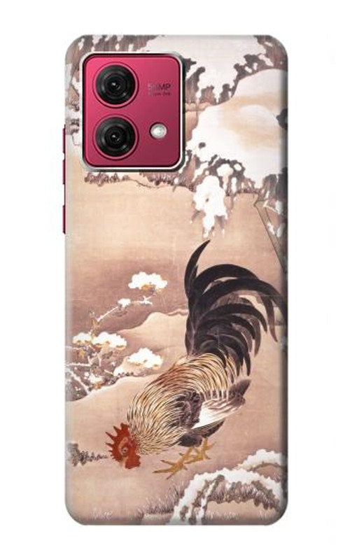 S1332 Ito Jakuchu Rooster Case Cover Custodia per Motorola Moto G84 S1332 Ito Jakuchu Rooster Case Cover Custodia per Motorola Moto G84