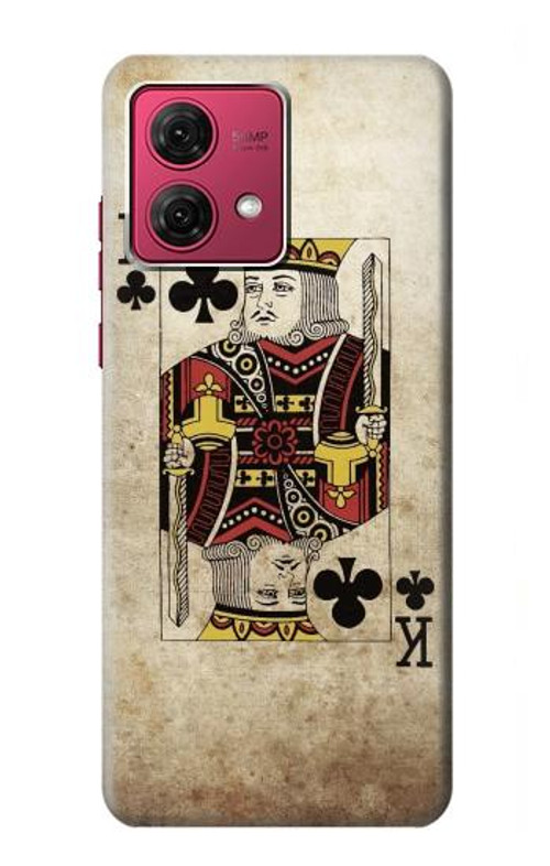 S2528 Poker King Card Case Cover Custodia per Motorola Moto G84