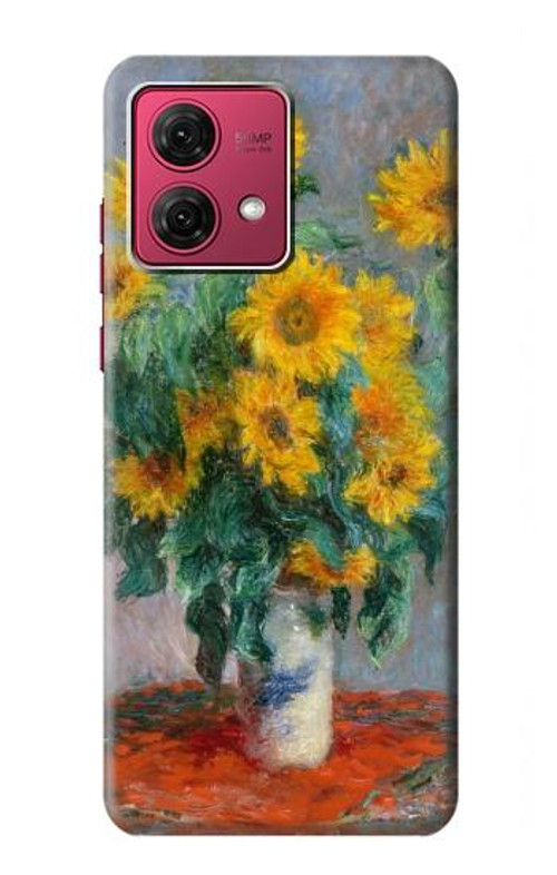S2937 Claude Monet Bouquet of Sunflowers Case Cover Custodia per Motorola Moto G84